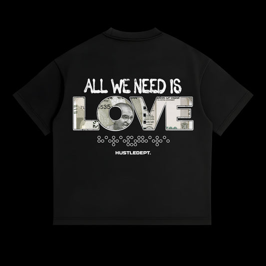 LOVE OVER LOANS TEE (Black)