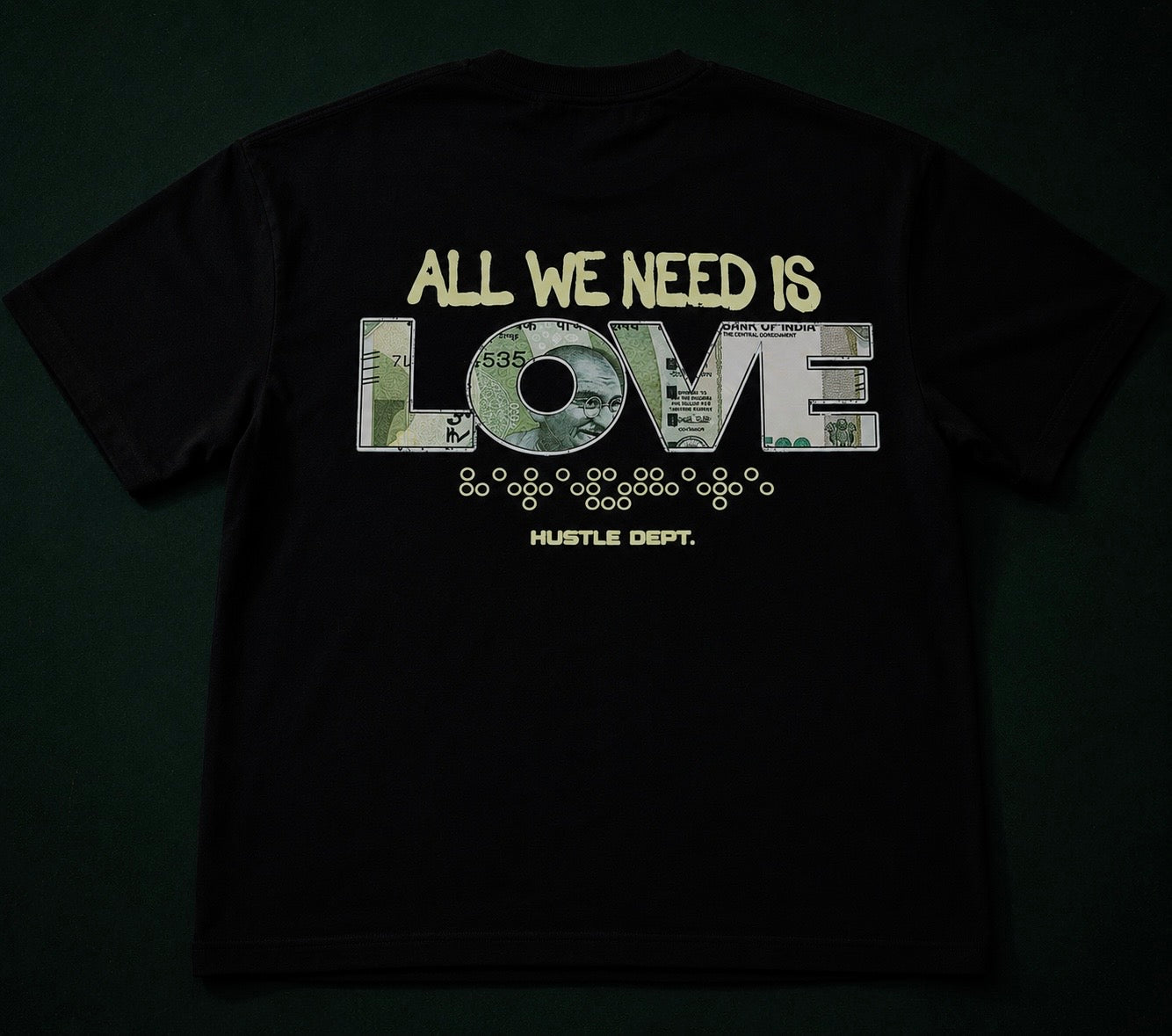 LOVE OVER LOANS TEE (Black)