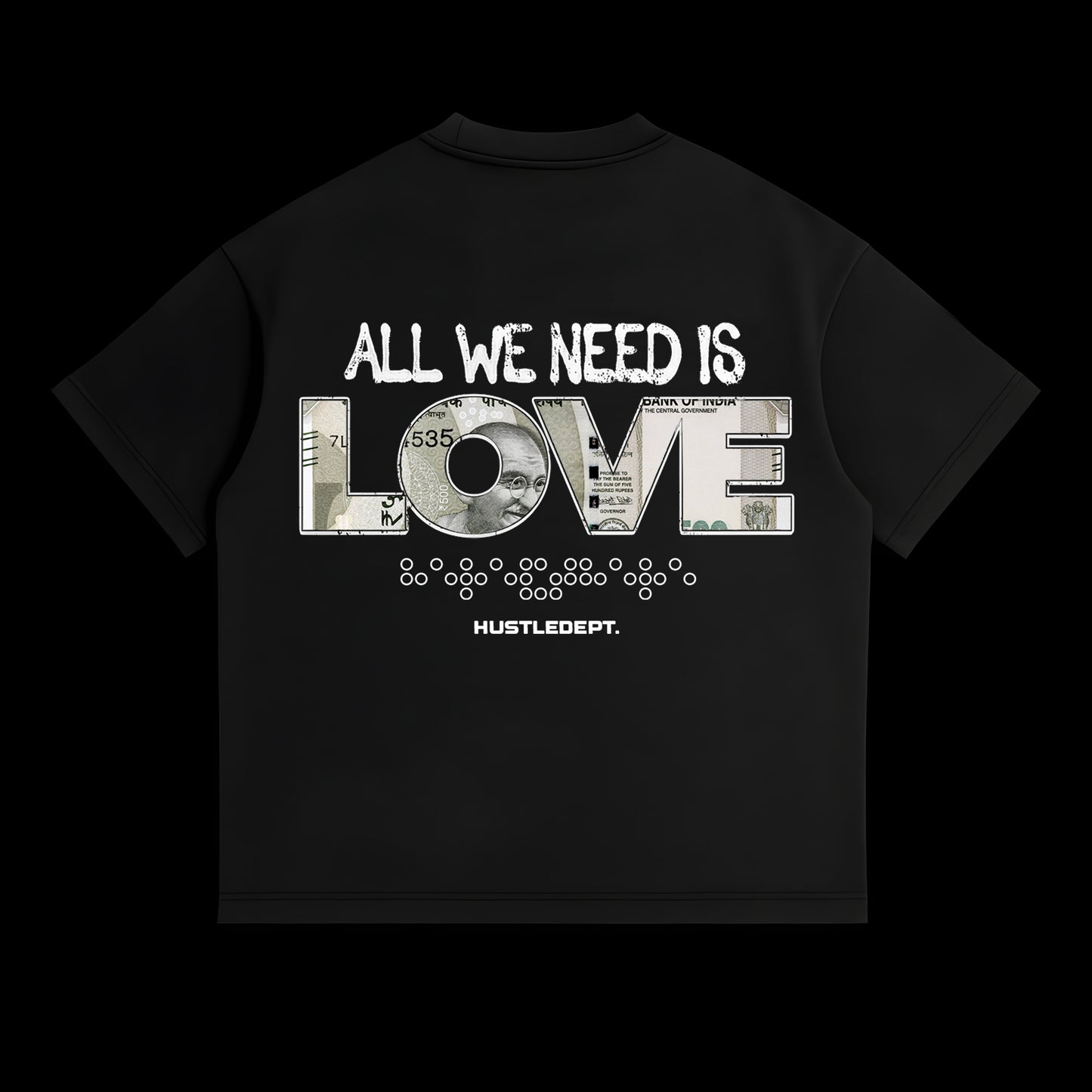 LOVE OVER LOANS TEE (Black)