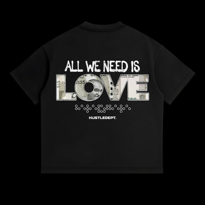 LOVE OVER LOANS TEE (Black)