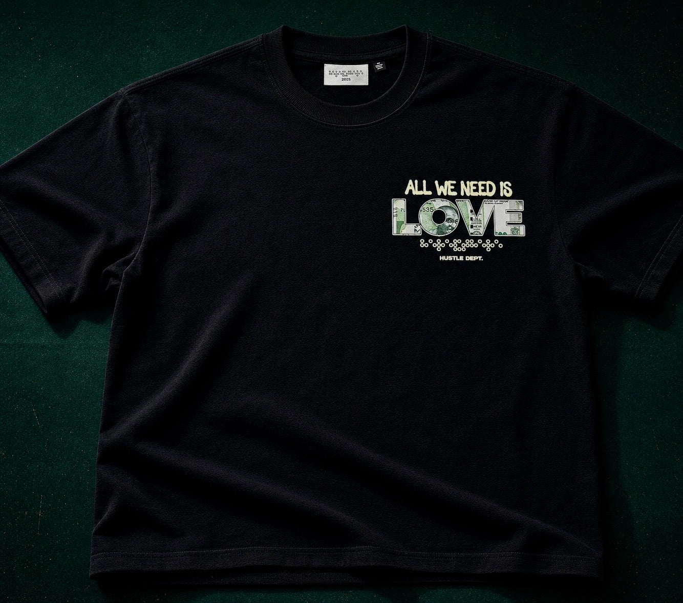 LOVE OVER LOANS TEE (Black)